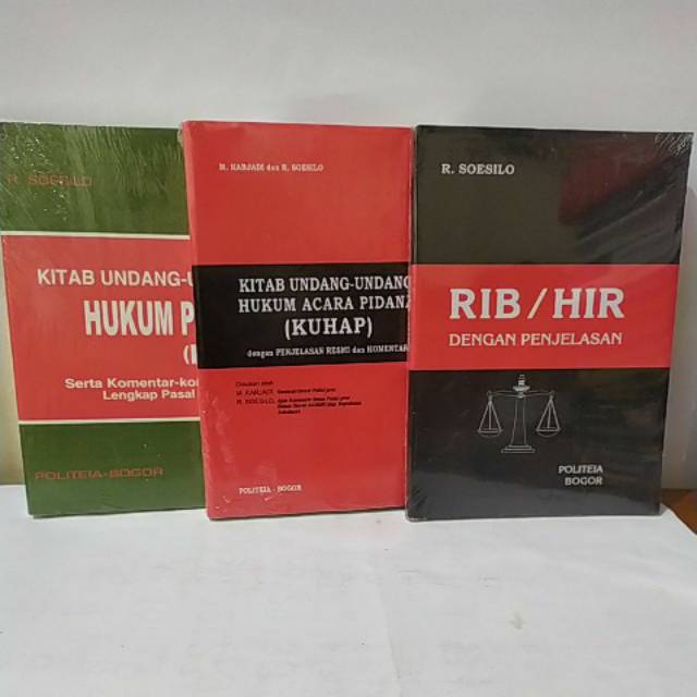 Jual BUKU KITAB UNDANG-UNDANG HUKUM PIDANA (KUHP) - KUHAP - RIB/ HIR BY ...