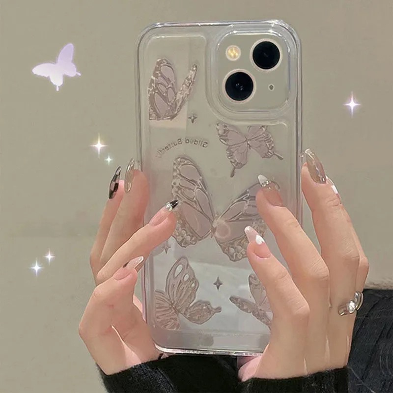 Soft Case TPU Transparan Desain Butterfly Angel Eyes Untuk Realme C35 C31 9i 9pro Plus C21Y C25Y C11 C25 C15 C20 C25s C12 5s 8i 8 C31 C20A 63 C21I 63