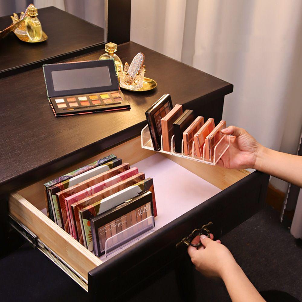 Chookyy Makeup Palette Organizer Plastik Acrylic BPA-Free Bedak Wajah Kamar Mandi Vanity Table Eyeshadow Blush Holder