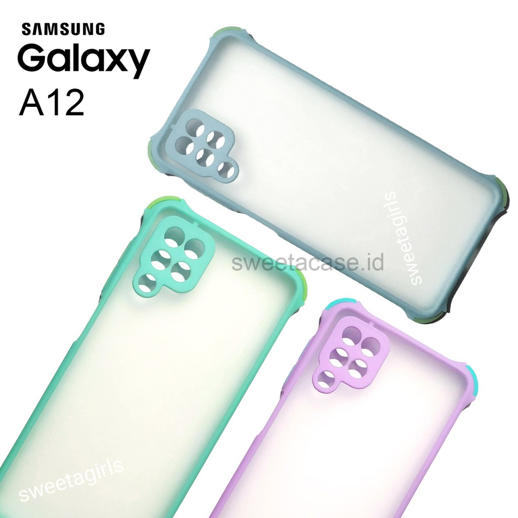 [CASING] Anticrack Aero Dove untuk Samsung Galaxy A12 - Casing Pelindung Bump Kamera / Tahan Banting- Matte Candy / Bisa Bayar ditempat / COD / sweetacase.id / Kesing Terlaris untuk Samsung Galaxy A12 New / Kesing elegant / casing terbaru