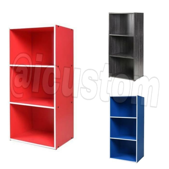 Rak Serbaguna 3 Susun / Rak Minimalis / Rak Buku / Rak Baju / Rak Helm