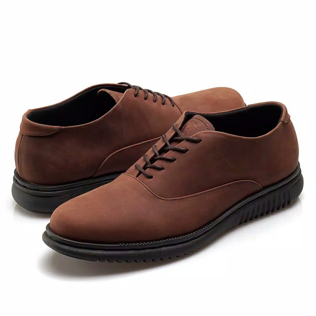 LONDON 2.0 CHOCO - Pantofel Pria Kulit Asli Kasual Formal Kerja Kuliah Sepatu Pantopel Casual Pria