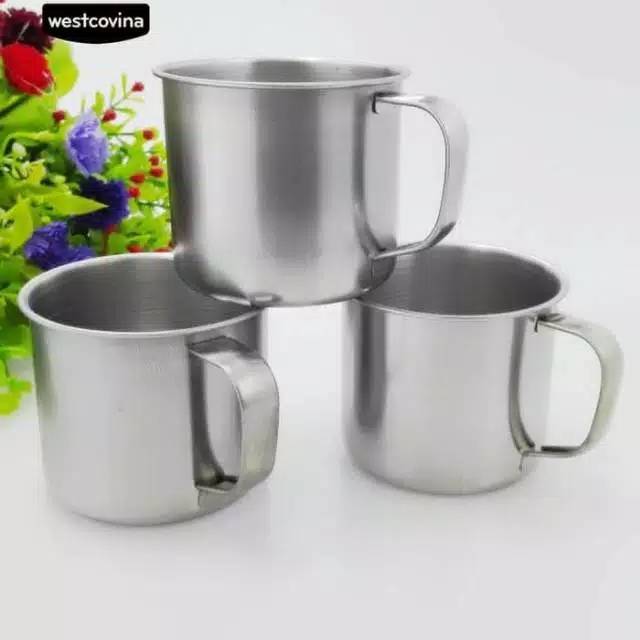 Jual CANGKIR STAINLESS / CANGKIR KOPI STAINLESS | Shopee Indonesia