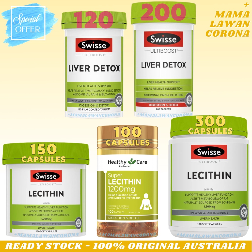 Jual Swisse Ultiboost Liver Detox 120 200 Tablets / Healthy Care Liver