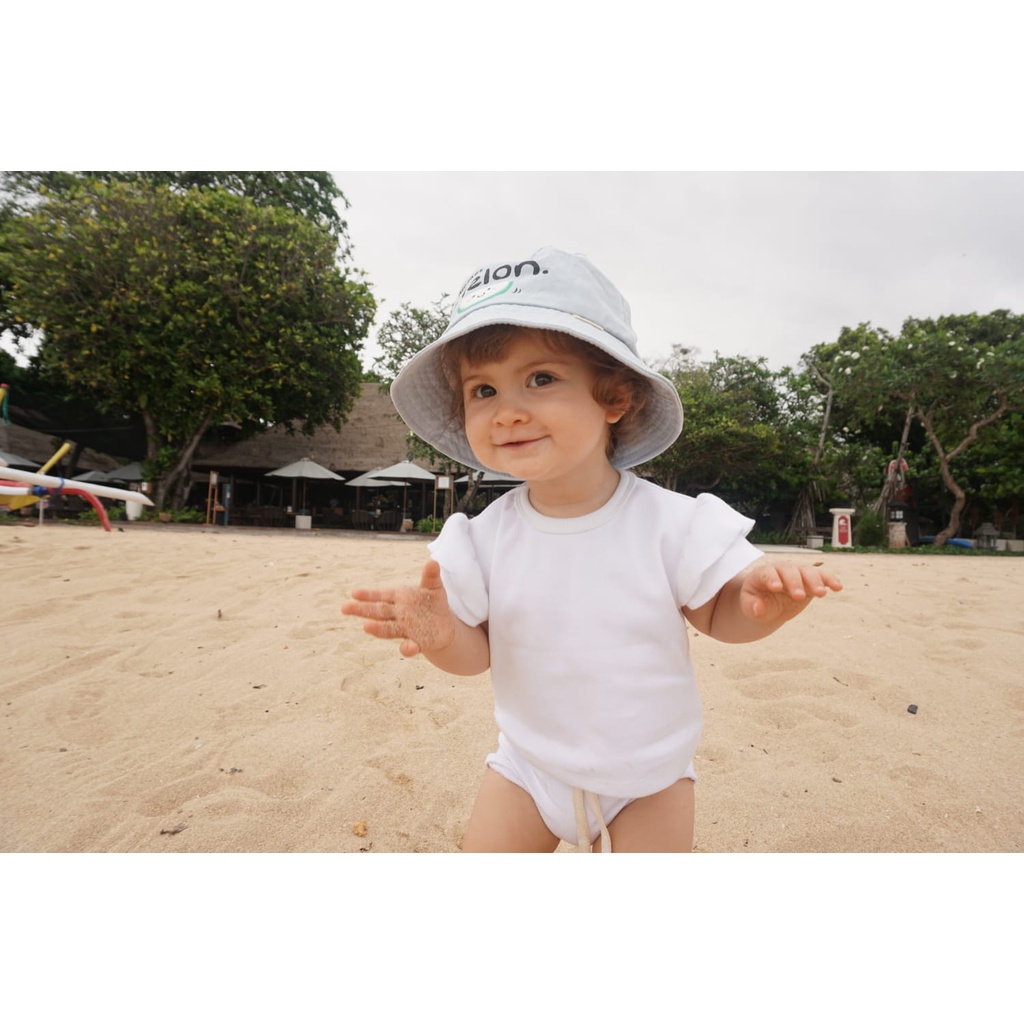 Halomam - Bucket Hat Melon ( Topi Bucket Bayi Unisex/ Topi Bucket Anak Lelaki / Perempuan )-8