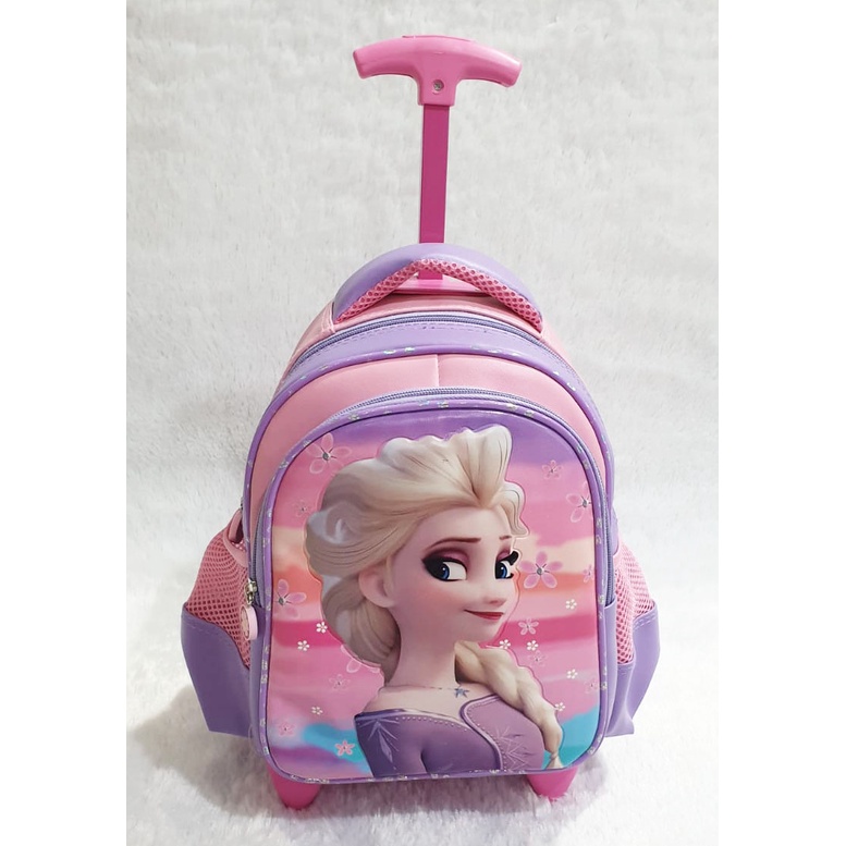 SALE TAS DORONG TROLLEY ANAK PAUD / TK / PLAY GROUP PEREMPUAN GAMBAR KUDA PONY TANDUK SOFT TIMBUL BAHAN TAHAN AIR ( 11 - 12 inch  ) Pilihan Varian