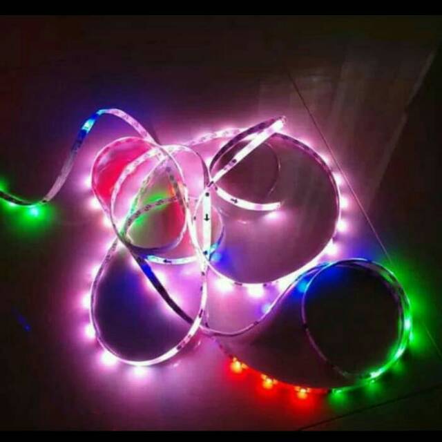 runing running led strip rgb warna warni 5050 running ic pintar