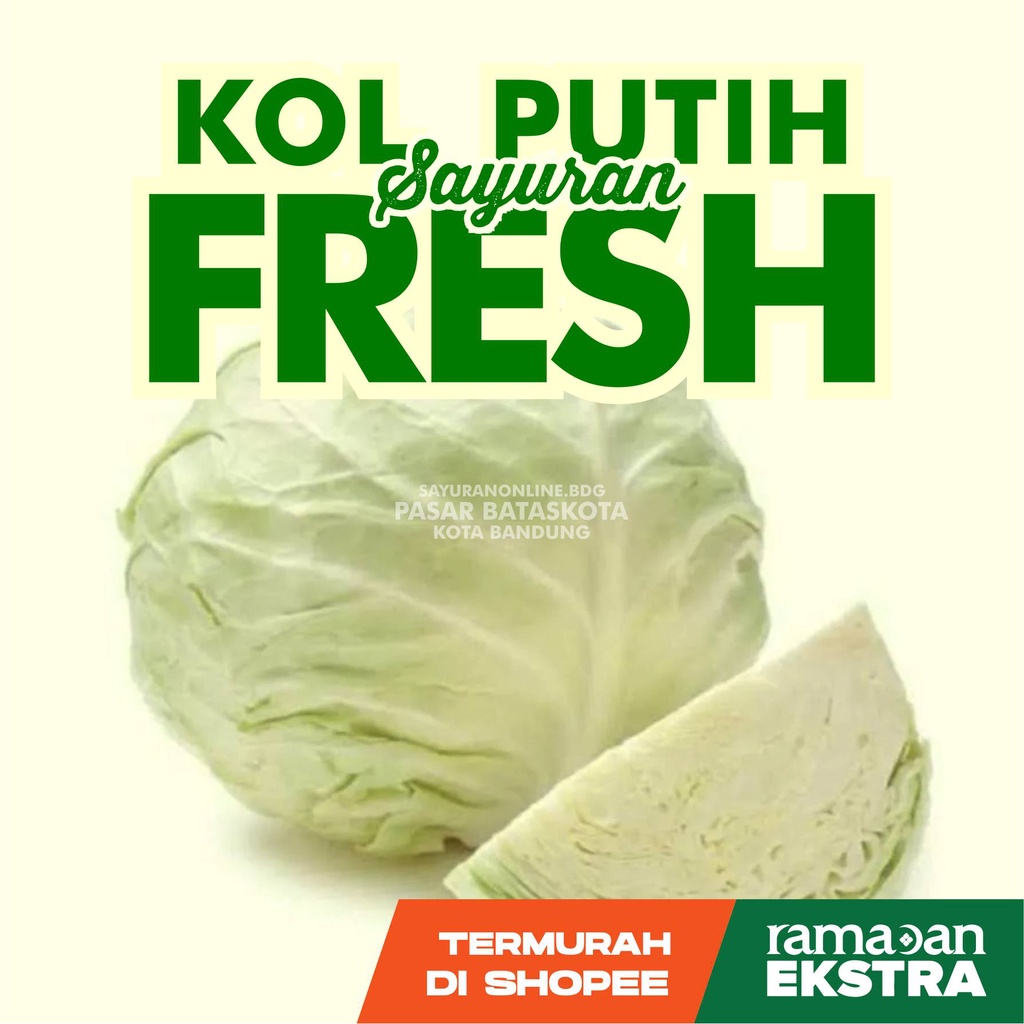 

KOL PUTIH / ENGKOL / KUBIS SAYURAN SEGAR FRESH BANDUNG