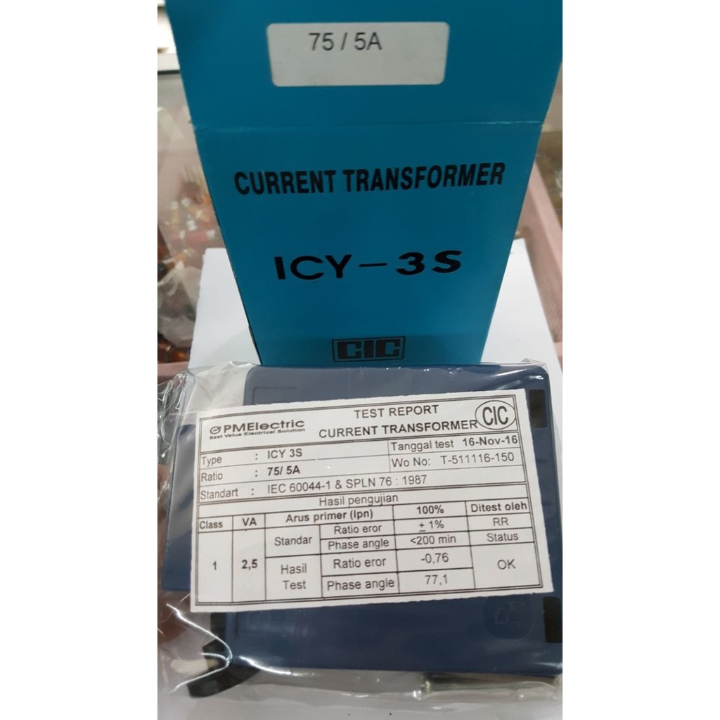 ICY-3S - 75A / Current Transformer ICY3S - 75/5A / CIC / CT / ICY 3S / CT 75A-5A