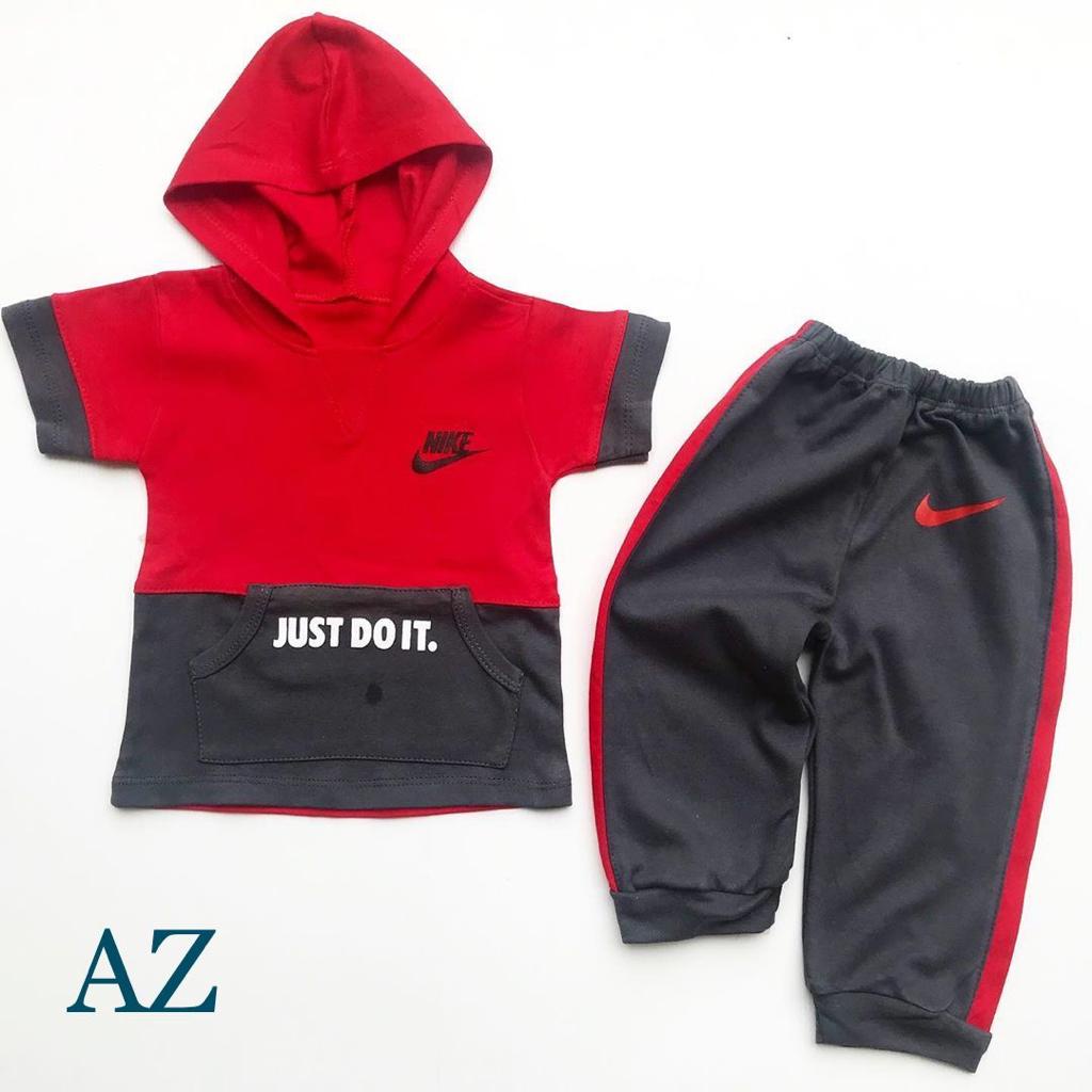 setelan baju anak unisex/ nike pocket suit usia 6-15 bulan/HODDIE ANak laki-laki
