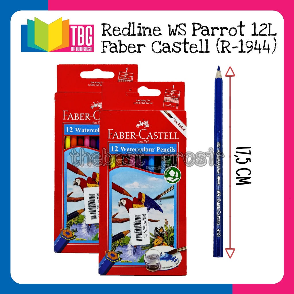 

1 SET (12 WARNA) REDLINE WS PARROT 12L FABER CASTELL / PENSIL 12 WARNA PANJANG / ALAT MEWARNAI (R-1944)