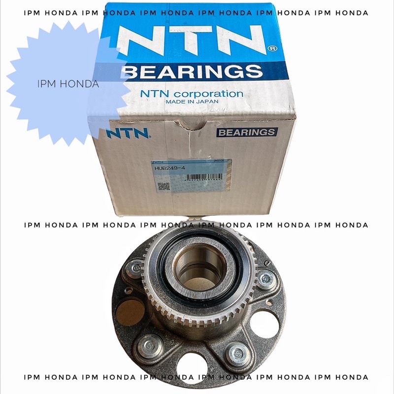 HUB249-4 Wheel Lahar Hub Bearing Roda Belakang Honda Odyssey RA6 RA8 2000 2001 2002 2003 NTN Japan Unifar No Brand