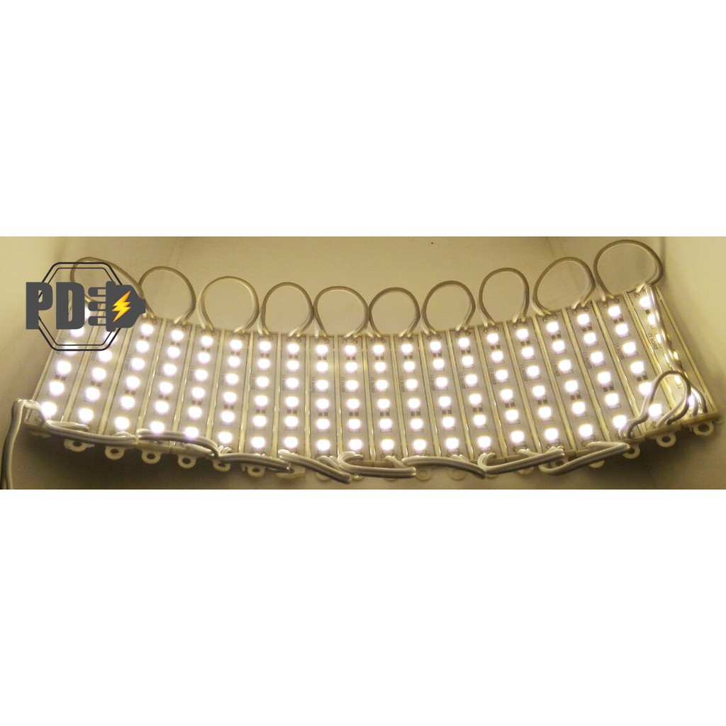 LED Modul DC 12V 6 Mata Strip SMD 5050 WARMWHITE (PUTIH KEKUNINGAN)