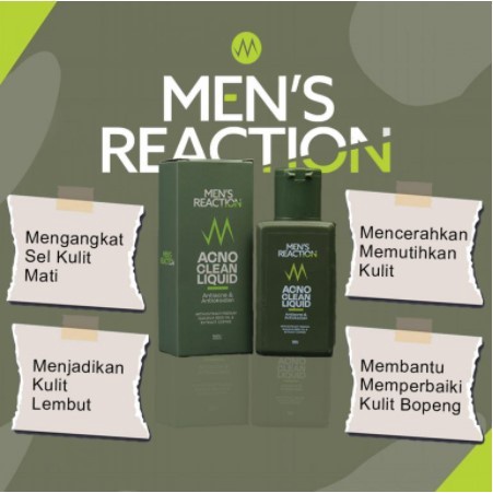 Sabun Muka Pria Facial Wash Mens Reaction Anti Jerawat ORI