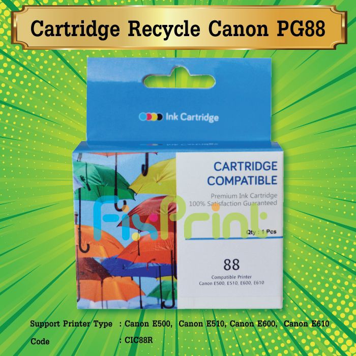 Cartridge Canon PG88 PG 88 PG-88 Black Catridge E500 E510 E600