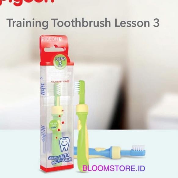 ♥ [LESSON 3] PIGEON Baby Training Tooth Brush Toothbrush Lesson Tahap 3 Tiga Sikat Gigi Bayi Anak ←