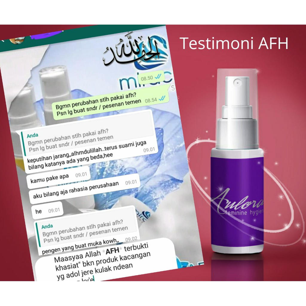 AFH AULORA FEMININE HYGIENE 20 ML MISS V RAPET SEPERTI PERAWAN/ WHIK WHIK FEMINIME HYGIENE