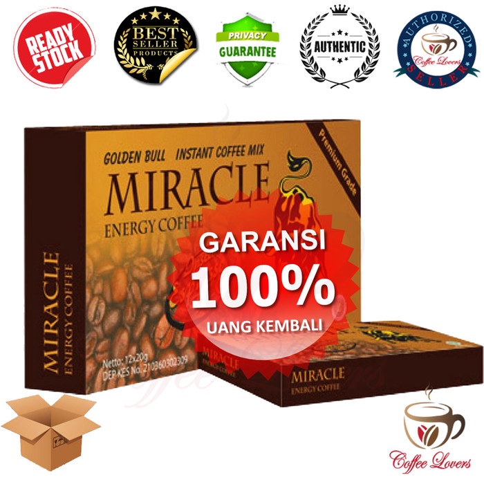 

KOPI MIRACLE - MIRACLE COFFEE STAMINA PRIA 2 SACHET CUCI GUDANG