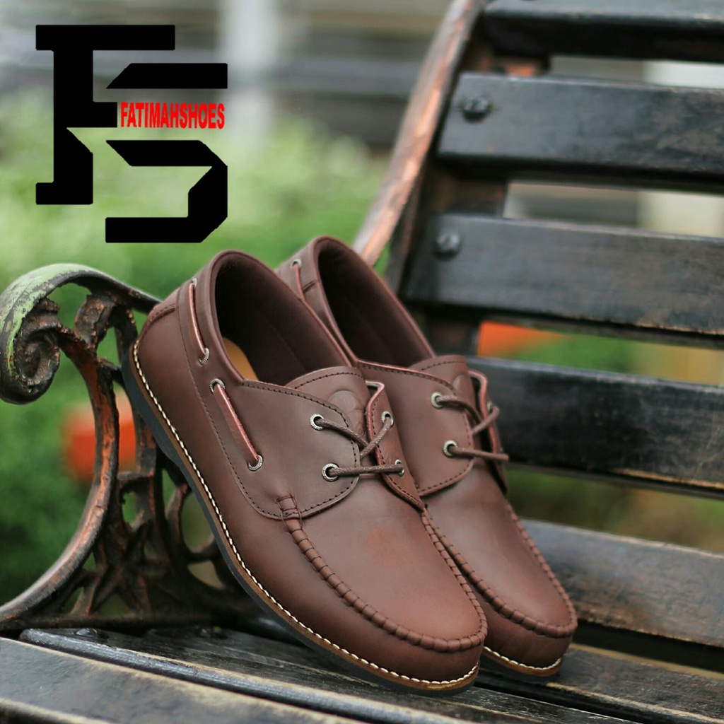 FATIMAHSHOES - Sepatu Formal Kulit Pria Sepatu Loafers Pria Sepatu Cowok Sepatu Kerja Kantor Pria Sepatu Kulit Pria