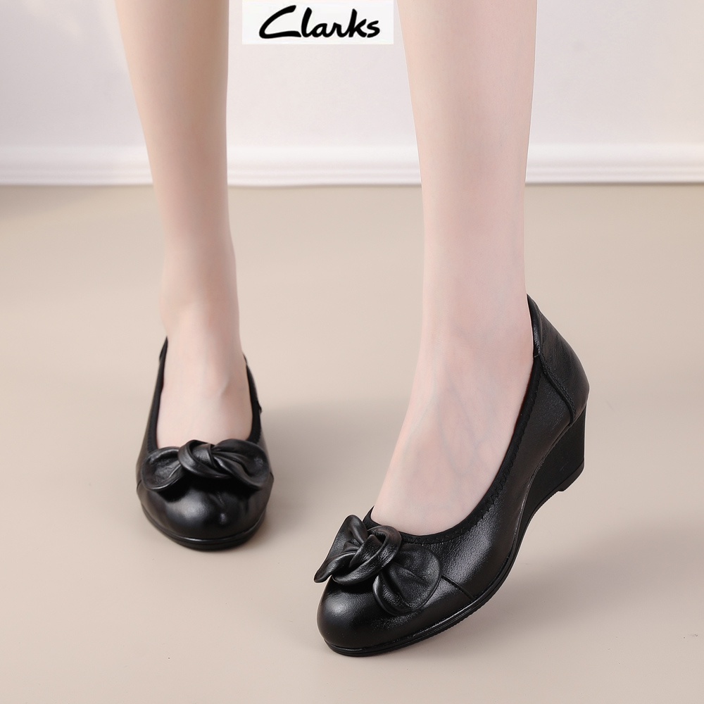 Clarks Sepatu new pita woman  / clarkts fla wanita kulit asli /Sepatu Wanita  melati