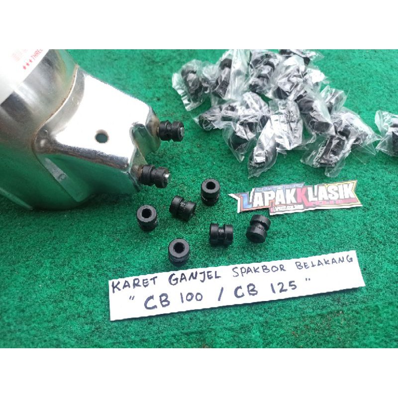 karet  Ganjal spakbor slebor fender belakang lubang rangka set honda Cb100 CB125