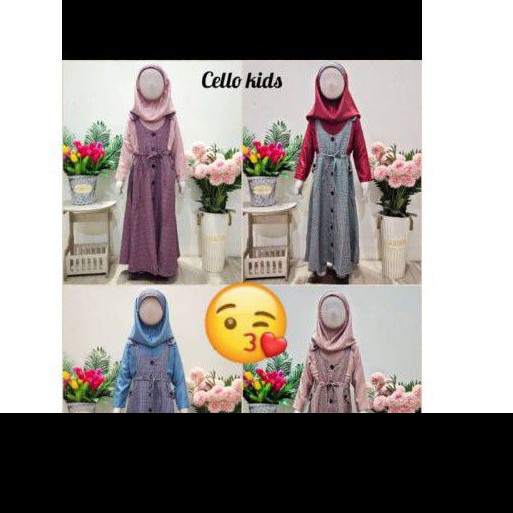 gamis anak tanggung kotak premium