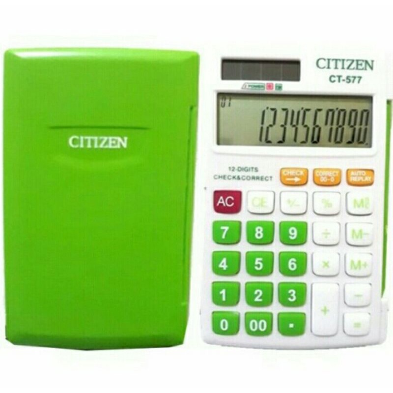 Cod Kalkulator Citizen CT557 Kalkulator 12 digit warna warni murah