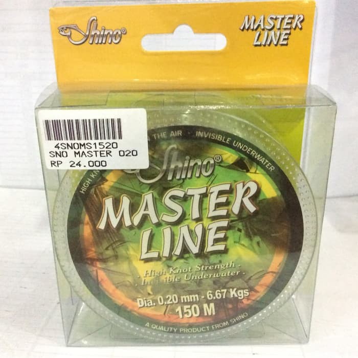 Senar Pancing Shino Master Line 0.14mm~0.26mm 150M