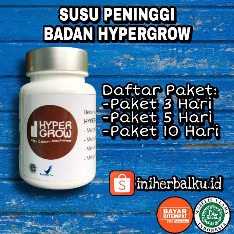 

PENINGGI BADAN HYPERGROW - SUSU HYPERGROW ORIGINAL - HYPERGROW ORIGINAL 100%