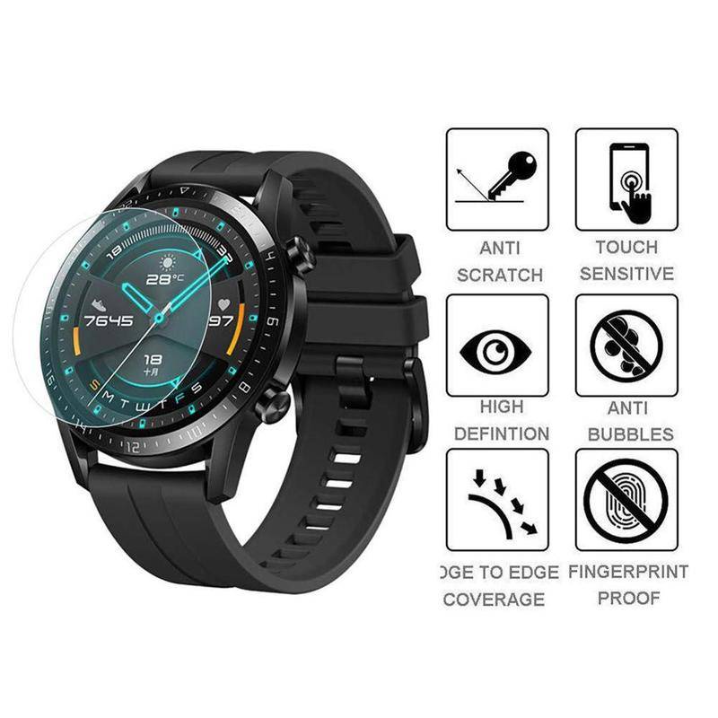 3pcs Film Pelindung Layar 100% Original 9H Untuk Huawei watch 3 pro GT2 GT3 42mm 46mm GT2e GT runner Huawei Honor Magic2 GS3