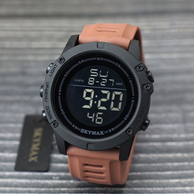 Besst Seller!!! Jam tangan Pria Skymax Original Anti Air Bisa Bawa BERENANG_JAM Tangan Pria Digital Strap Rubber Standar Militer_jam tangan Pria SPORT 30 ATM COD