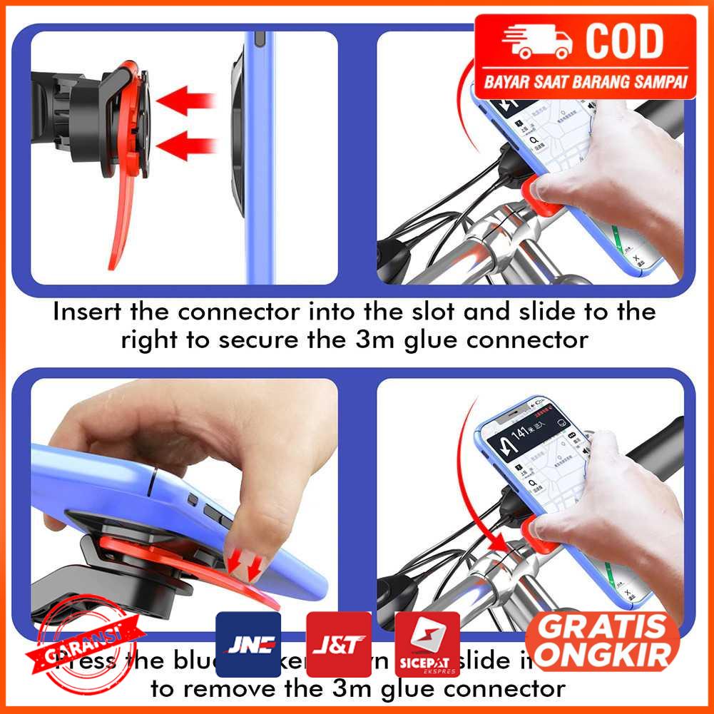 Smartphone Holder Sepeda Bicycle Handlebar 2 Patch JR OK6