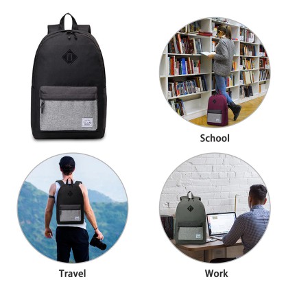 Travel bag - Tas Ransel Backpack Sekolah Kuliah Travel Keren Simple Casual Elegan Murah Pria Wanita