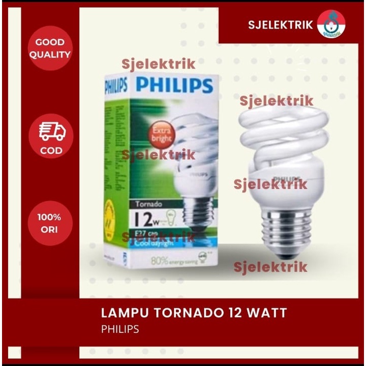 Lampu Philips Tornado 12watt spiral 12 w lampu philip tornado spiral 12 watt PROMO