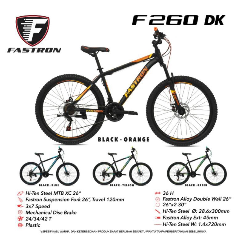 Sepeda MTB/Gunung 26 inch F260 DK Fastron