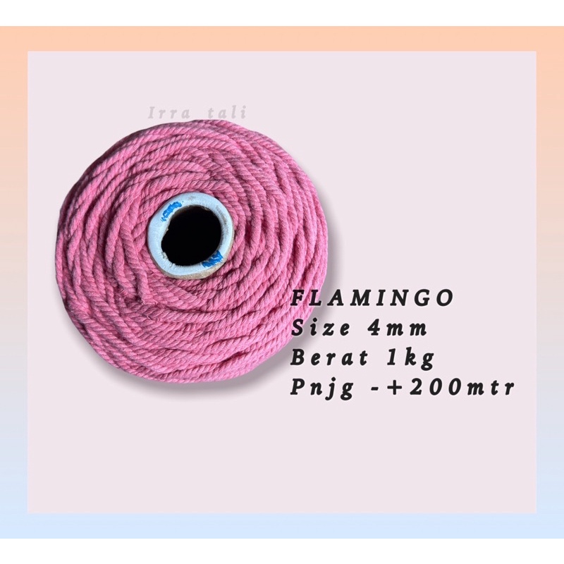 Tali katun warna FLAMINGO 1kg