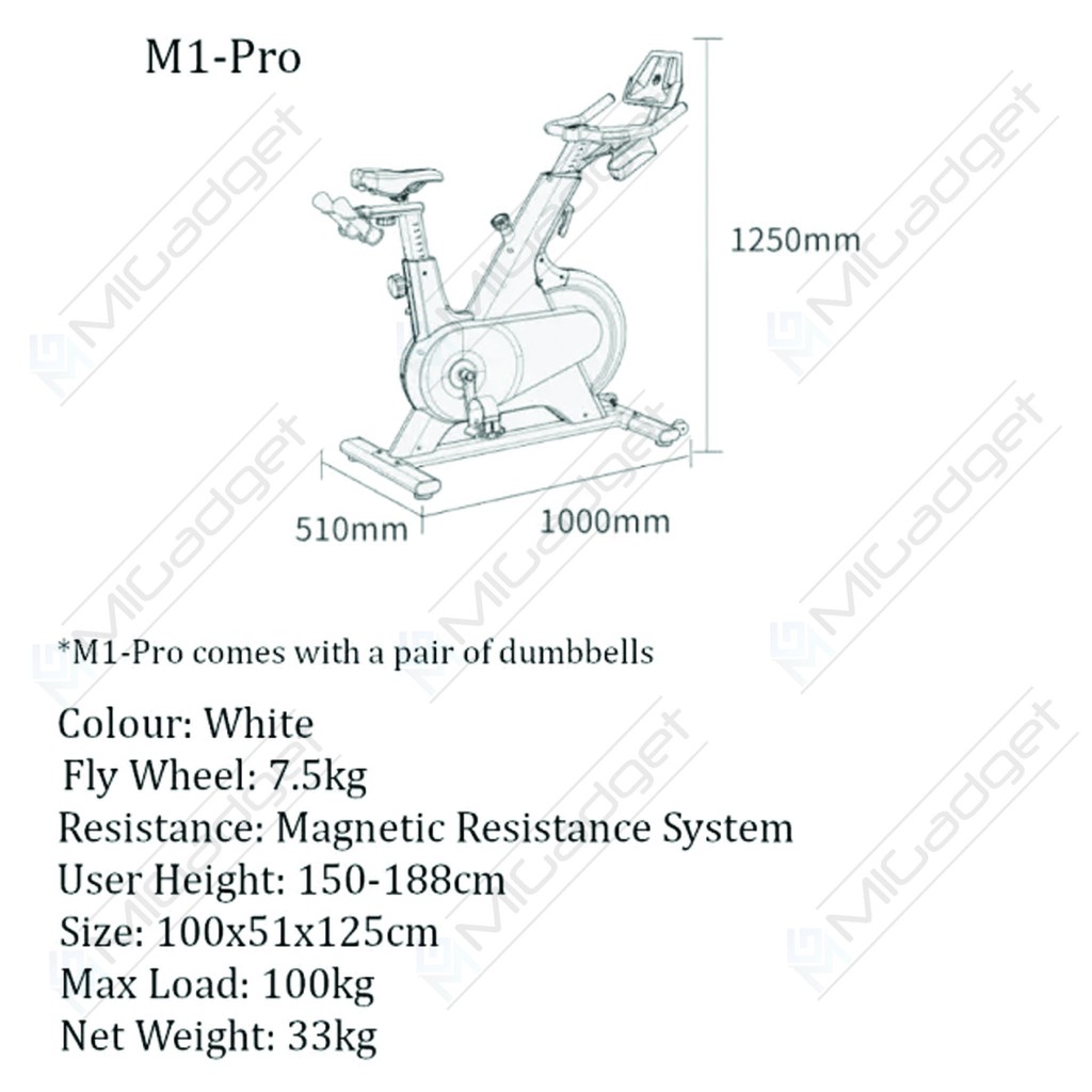 Yesoul M1 Pro Home Smart Spinning Bike Indoor Sepeda Fitness