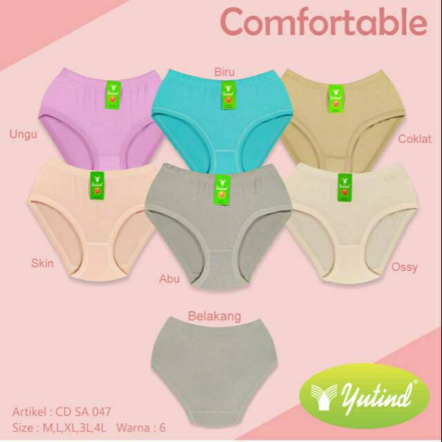 Yutind CD SA047 celana Dalam Yutind | Celana Dalam Golden Nick Kaos | CD Dewasa ABG Perempuan | CD j