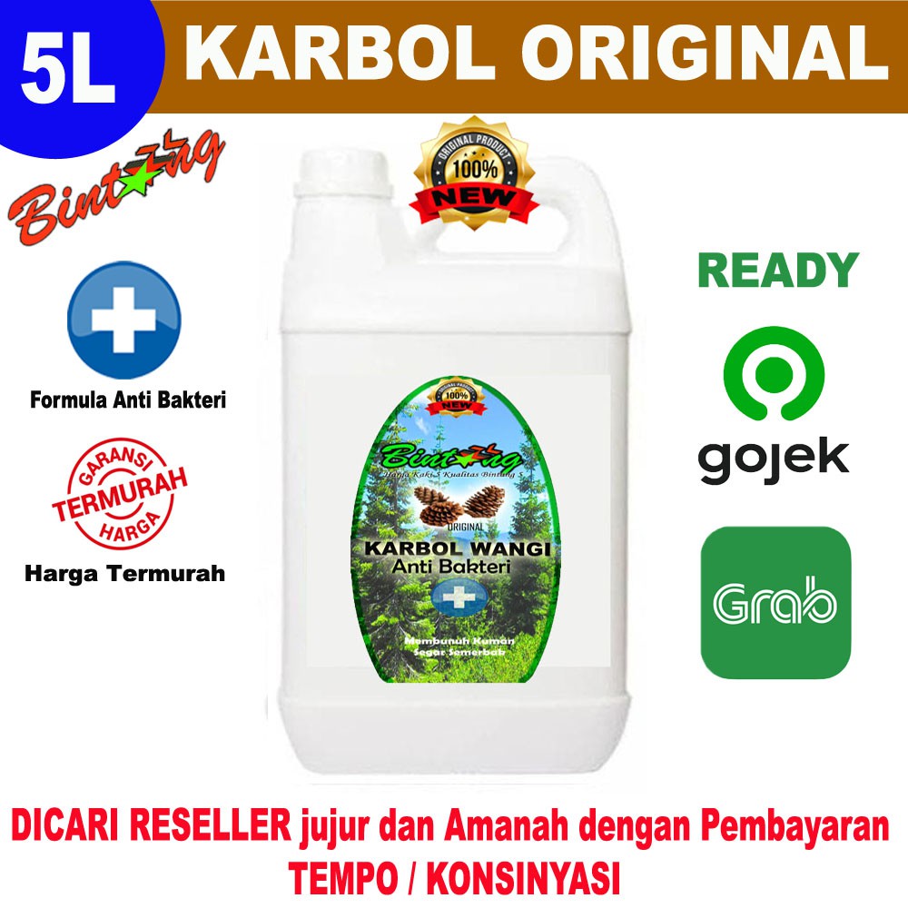 Karbol WANGI BINTANG 5 Liter Kualitas Bintang 5 + Anti Bakteri