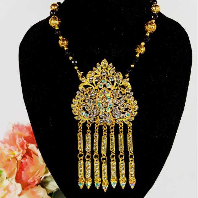 Kalung Bros kebaya mewah/kalung cantik/bros kebaya