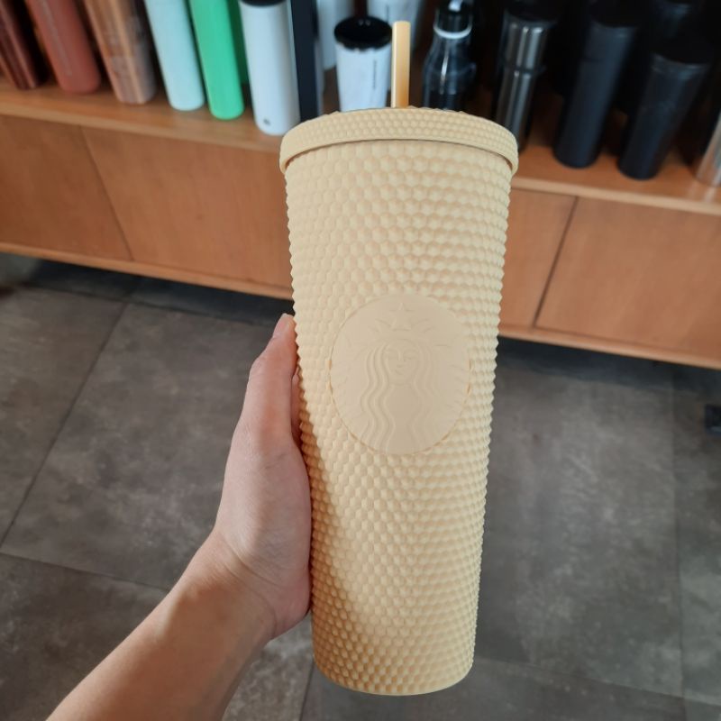 starbucks bling yellow / starbucks studded yellow