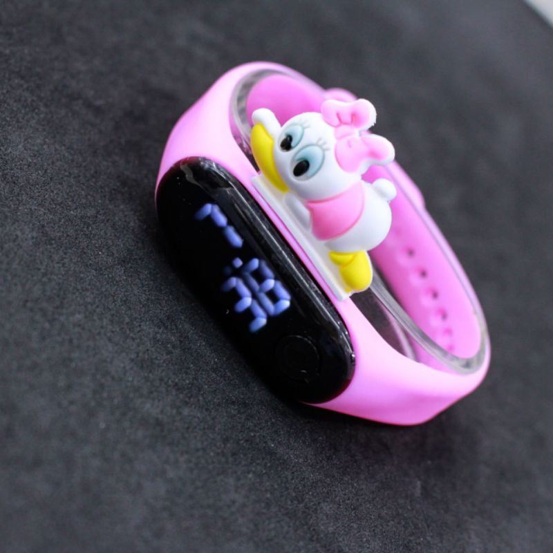 Jam Tangan Anak LED Digital Capsule Kapsul Karakter 3D Model Baru