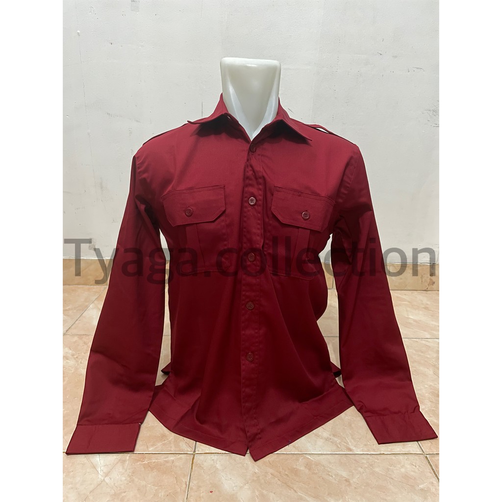 Seragam Kemeja Kantor Polos Lengan Panjang , Baju PNS, Baju Drill, Baju PDH