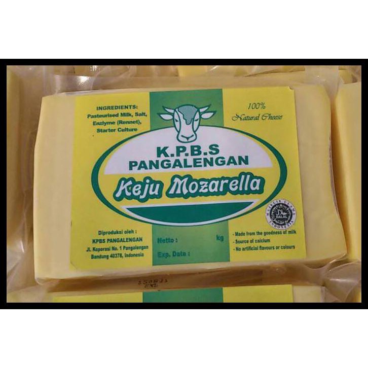 

Termurah Keju Mozarella KPBS Pangalengan, @250 Grm