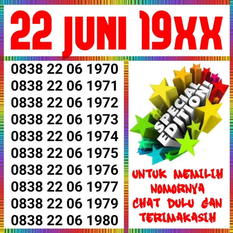 TAHUN KELAHIRAN 22 JUNI 22 06 DARI AXIS