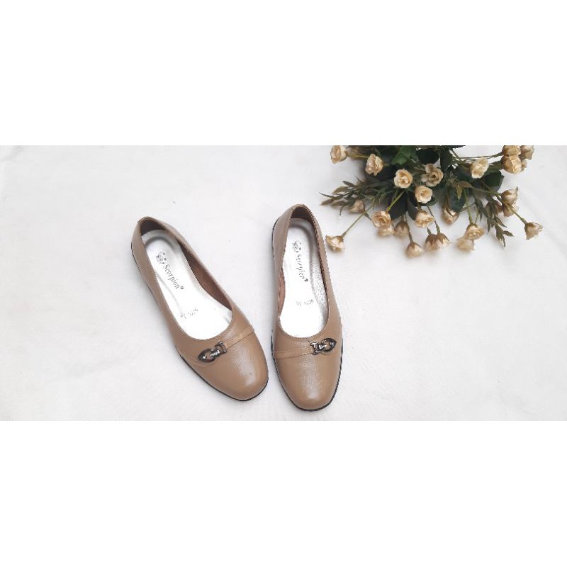 SCORPION SEPATU KULIT WANITA ASLI UNTUK KERJA FORMAL HARGA MURAH OBRAL