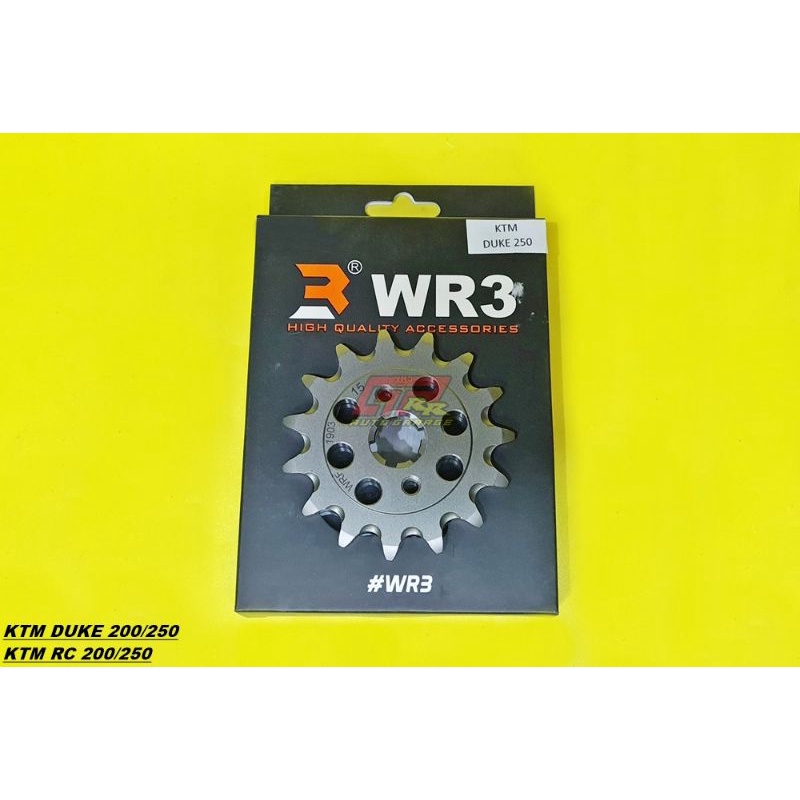 Gear Gir Depan WR3 520 - 14T 15T KTM Duke RC 200 250 390