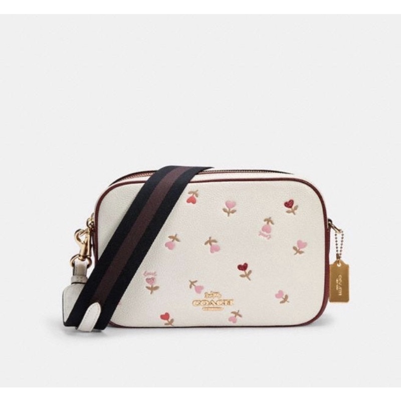 Coach Jes Crossbody With Heart Floral Print (C2835)