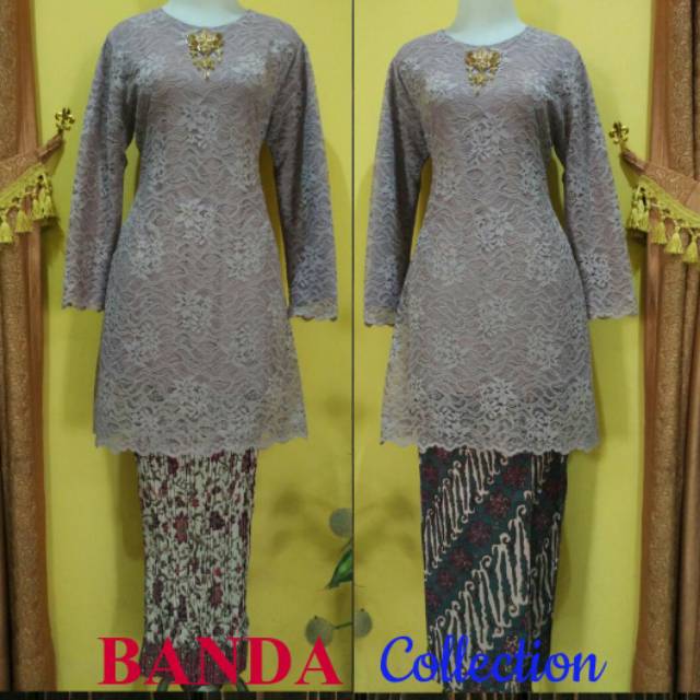 SET/STELAN TUNIK BANDA (ROK PLISKET/ROK SPAN)