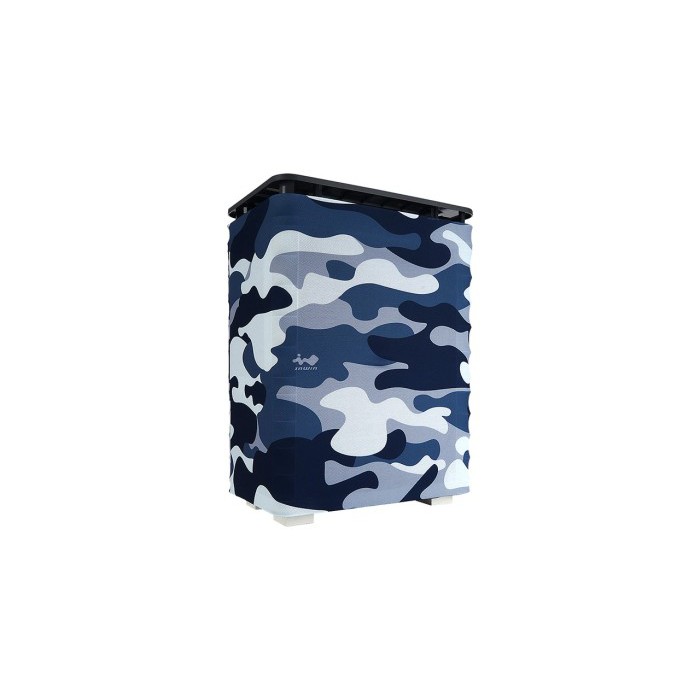 InWin ALICE Camouflage Blue Cloth - Grey Top - ATX gaming case